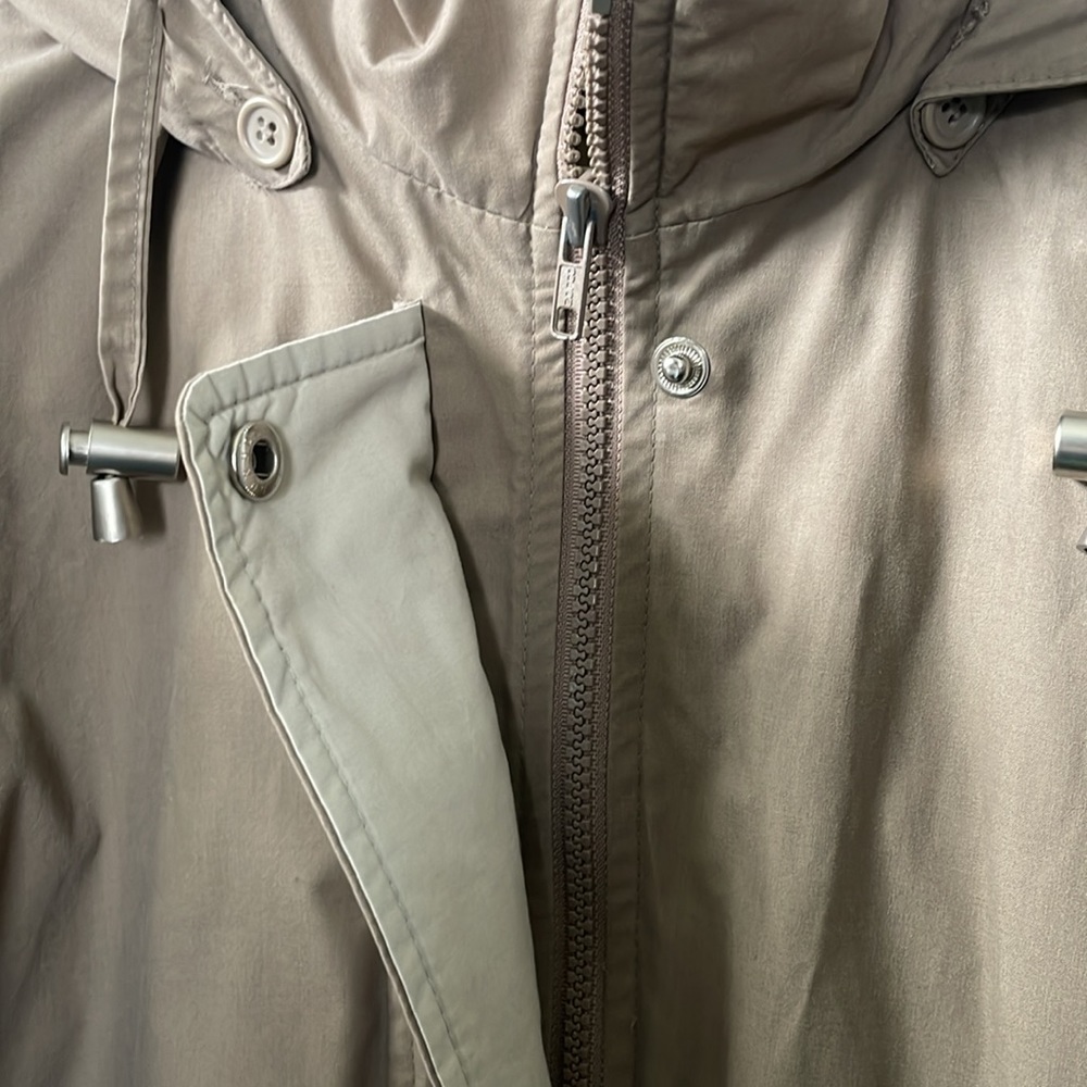 London Fog Men’s Small Tan Hooded Removable Liner Coat career Gorpcore hiking - Picture 4 of 9